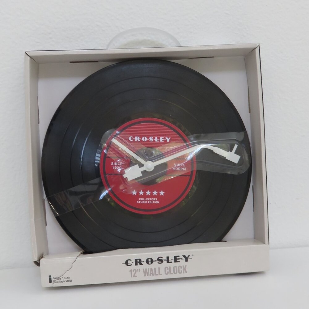 Crosley Vinyl Record 12” Wall Clock